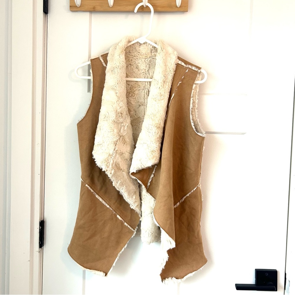 Double Zero Tan and Cream Vest Rustic outdoorsy